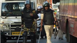 Police patrol in Mumbai