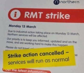 Poster at Manchester Victoria