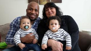 Tracy and Pete Akoun with their daughters Nyobi and Kenya