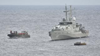 The Australian Navy intercepts a boatload of asylum seekers in 2012