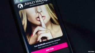 Ashley Madison website