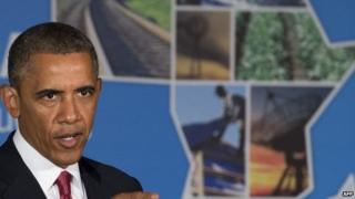 US President Barack Obama speaks following a forum with regional and US business leaders in Dar Es Salaam, Tanzania, 1 July 2013