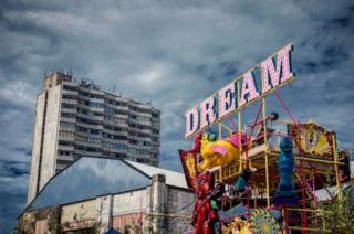 A fairground in Margate, Kent.