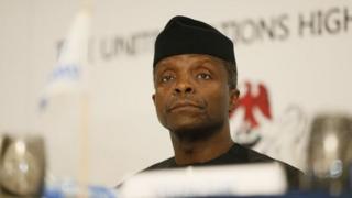 Farfesa Yemi Osinbajo ya jajantawa al'ummar Numan a madadin shugaba Muhammadu Buhari kan asarar rayuka da aka yi.