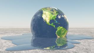 Planeta Terra derretendo