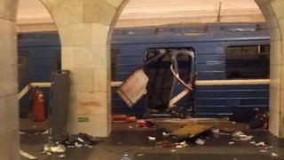 Igitero c'iterabwoba ca Saint Petersburg cishe abantu 14 gikomeretsa abashika 100