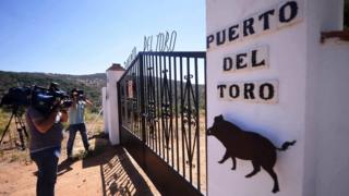 The Puerto del Toro estate where the body of the former President of Bankia Miguel Blesa was found at Villanueva del Rey on 19 July