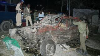 Sawirka qarax horey uga dhacay Muqdisho