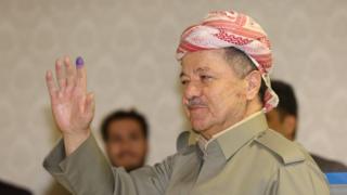 بارزاني بعد التصويت في الاستفتاء الأخير
