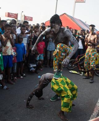 hoton da aka dauka ranar 19, ga watan Agusta 2017 a bikin gargajiya da aka gudanar a birnin Accra.
