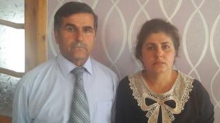 AXCP Neftçala rayon şöbəsinin sədri Əflatun Əhmədzadə və onun xanımı, AXCP üzvü Ülkər Əhmədzadə