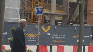 Morgan Freeman was also spotted on Brunswick Street