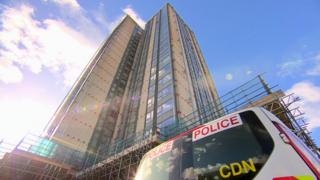 Police at Bray Tower