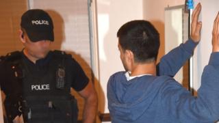 Man being arrested