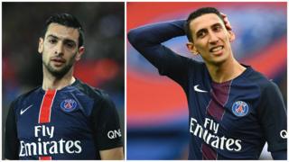Javier Pastore y Ángel Di María