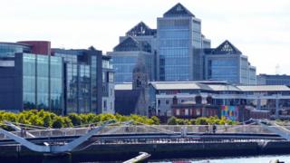Dublin's financial district