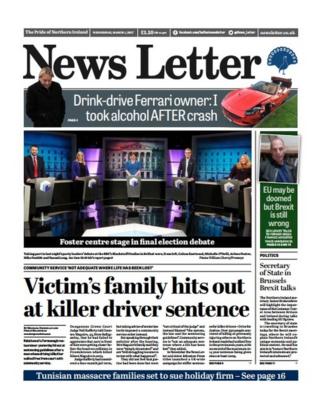 Newsletter front page