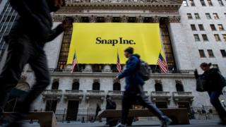 Snap IPO poster on Wall Street