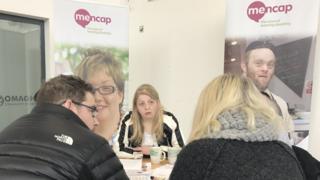 People with learning disabilities question an election candidate