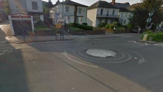 The roundabout between Combe Street and Marlowes