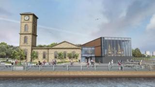Artist's impression of distillery