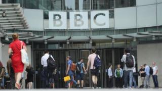 People outside Broadcasting House