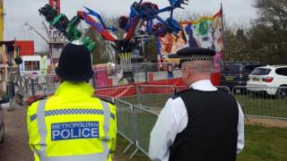 Police at Philpots Farm