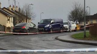 Van surrounded by incident tape