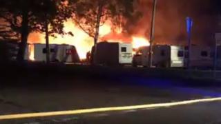 Sussex Caravan Centre fire