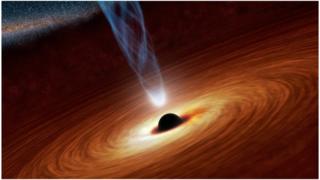 Artist's impression of a black hole