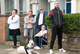 The Taylor family in EastEnders