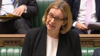 Amber Rudd speaking in the Commons