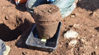'Bronze age' earthenware pot