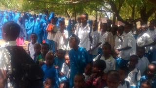 Wanafunzi kwenye shule ambapo walimu hao walikuwa wakifunza