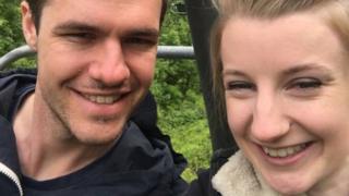Amy Webster with boyfriend Ryan Davies