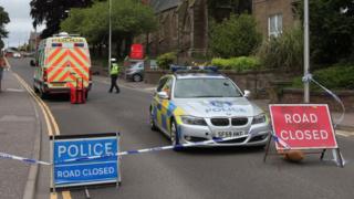 Police at scene