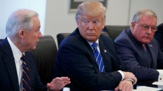 Jeff Sessions con Trump