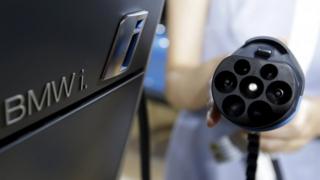 Electric car charging point