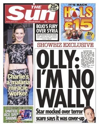 Sun front page - 09/04/18
