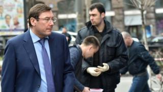 Юрий Луценко на месте убийства