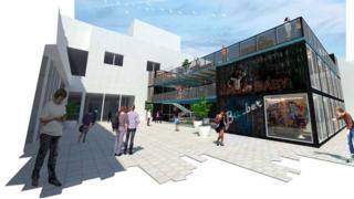 CGI image of the building