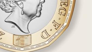 Novas moeda de 1 libra