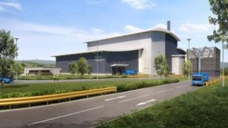 CGI of Viridor energy recover facility, Dunbar