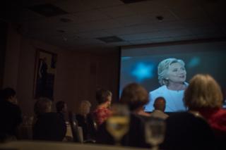 Democrats watching Clinton speech