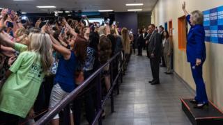 Hillary Clinton en Orlando, Florida.