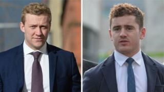 Stuart Olding (left) and Paddy Jackson