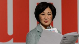 葉劉淑儀2016年12月15日召開記者會宣佈投入特首選舉。