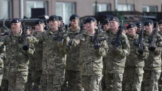На военной базе в Тапе