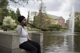 Balpreet Kaur on campus