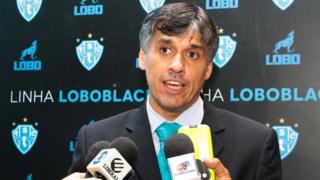 Paysandu Sport soccer club president Sergio Serra in Belem, Brazil, 17 January 2017.